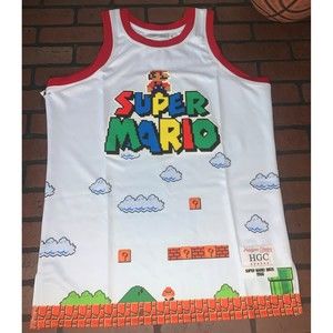 SUPER‎ MARIO Headgear Classics Basketball Jersey ~Never Worn~ XL